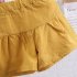 2pcs Girls Summer Suit Short Sleeves Single Breasted T shirt Shorts Two piece Set For 1 4 Years Old Kids yellow 12 18M 80cm