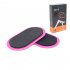 2pcs Gliding Discs Core Sliders Whole body Coordination Abdominal Exercise Equipment Pink Oval