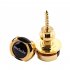 2pcs Guitar Strap Buckle Lock Button Non Slip Electric Guitar Zinc Alloy for Guitar Player Gold