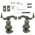 2pcs Headset Rail Adapter 360 degree Rotation Headphone Suspension Bracket Compatible For Ops Core   Team Wendy M lok green
