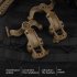 2pcs Headset Rail Adapter 360 degree Rotation Headphone Suspension Bracket Compatible For Ops Core   Team Wendy M lok green