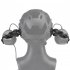 2pcs Headset Rail Adapter 360 degree Rotation Headphone Suspension Bracket Compatible For Ops Core   Team Wendy M lok green