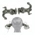 2pcs Headset Rail Adapter 360 degree Rotation Headphone Suspension Bracket Compatible For Ops Core   Team Wendy M lok green
