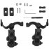 2pcs Headset Rail Adapter 360 degree Rotation Headphone Suspension Bracket Compatible For Ops Core   Team Wendy M lok green