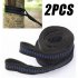2pcs High strength Webbing  Straps Portable Hammock 200 Cm Tree Suspension Straps Spare Parts For Outdoor Camping 2 m double ring tree belt 2