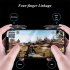 2pcs Js332 Gamepad Joysticks Pubg Game L1 R1 Universal Key Button Trigger Mobile Phone Gaming Accessories black 1 pair