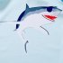 2pcs Kids Boys Shark Pattern Split Swimsuit Quick drying Sun Protection Long Sleeve Swimming Suit shark 3 4Y M