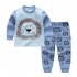 2pcs Kids Girl Boy Long Sleeve Round Collar Tops Long Trousers Home Wearing Clothes Suits Autumn set of owls 73 50  