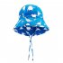 2pcs Kids One piece Sunscreen Swimwear With Swimming Cap Cute Cartoon Quick drying Swimsuit For Boys Girls Sapphire Blue Dinosaur 1 2Y 2