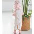 2pcs Kids One piece Sunscreen Swimwear With Swimming Cap Cute Cartoon Quick drying Swimsuit For Boys Girls Pink Rabbit 1 2Y 2