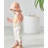 2pcs Kids One piece Sunscreen Swimwear With Swimming Cap Cute Cartoon Quick drying Swimsuit For Boys Girls Pink Rabbit 1 2Y 2