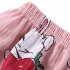 2pcs Kids Pajamas Set Round Neck Short sleeved Top Shorts Princess Girls Summer Homewear D Yi Bowknot Strawberry Rabbit 90 100cm 8