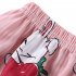 2pcs Kids Pajamas Set Round Neck Short sleeved Top Shorts Princess Girls Summer Homewear D Yi bow   pink meatballs 110 120cm 12