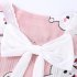 2pcs Kids Pajamas Set Round Neck Short sleeved Top Shorts Princess Girls Summer Homewear D Yi bow   pink meatballs 110 120cm 12