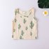 2pcs Kids Summer Casual Cotton Suit Fashion Printing Sleeveless Tank Tops Shorts Two piece Set For Boys Girls DH1145C 2Y S