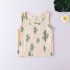 2pcs Kids Summer Casual Cotton Suit Fashion Printing Sleeveless Tank Tops Shorts Two piece Set For Boys Girls DH1145B 3Y M