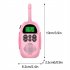 2pcs Kids Walkie talkie 3km Long Range Handheld Wireless Walkie Talkies Parent child Interactive Toy Gifts Pink Blue