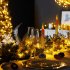 2pcs Led Electronic Candle Light Flameless Night Light Ornament with Base for Christmas Decoration Green and Red