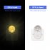 2pcs Led Mini Night Light Rgb Colorful Adjustable Atmosphere Lamp With Motion Sensor For Bedroom Bathroom US plug 1W