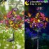 2pcs Led Solar Butterfly Lights Outdoor Waterproof Decorative Stake Lights Lawn Lamp For Yard Patio Garden Decor lawn lamp