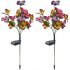 2pcs Led Solar Butterfly Lights Outdoor Waterproof Decorative Stake Lights Lawn Lamp For Yard Patio Garden Decor lawn lamp
