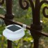 2pcs Led Solar Gutter Lights IP65 Waterproof Outdoor Fence Lamp for Garden Yard Patio Cold White