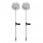 2pcs Led Solar Lamp Dandelion Shape Outdoor Luminous Fairy Lights For Garden Lawn Decoration 68cm