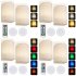 2pcs Led Wall Lamp With Remote Control 3 Color Temperature Rechargeable Wireless Design Bedroom Bedside Lamp For Bedrooms Living Rooms Color battery