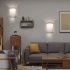 2pcs Led Wall Lamp With Remote Control 3 Color Temperature Rechargeable Wireless Design Bedroom Bedside Lamp For Bedrooms Living Rooms Color battery
