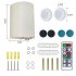 2pcs Led Wall Lamp With Remote Control 3 Color Temperature Rechargeable Wireless Design Bedroom Bedside Lamp For Bedrooms Living Rooms Color battery