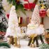 2pcs Light Up Christmas Gnomes Figurines With LED Lights Battery Powered Multifunctional Christmas Decorations  31x8cm  As shown in the picture
