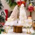 2pcs Light Up Christmas Gnomes Figurines With LED Lights Battery Powered Multifunctional Christmas Decorations  31x8cm  As shown in the picture