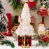 2pcs Light Up Christmas Gnomes Figurines With LED Lights Battery Powered Multifunctional Christmas Decorations  31x8cm  As shown in the picture