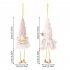 2pcs Light Up Christmas Gnomes Figurines With LED Lights Battery Powered Multifunctional Christmas Decorations  31x8cm  As shown in the picture