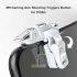2pcs M9 Mobile Gaming Trigger Controller Joystick Gamepad Buttons Compatible For Pubg Mobile Game Parts black