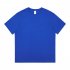 2pcs Men Short Sleeves Sports T shirt Fashion Simple Solid Color Round Neck Casual Loose Pullover Tops blue M