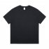 2pcs Men Short Sleeves Sports T shirt Fashion Simple Solid Color Round Neck Casual Loose Pullover Tops cyan S