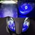 2pcs Metal Motorcycle Lights Angel Eye Led Headlight H4 Ghost Demon Eye Shape Electric Vehicle Modification Parts Accessory Blue light