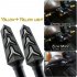 2pcs Motorcycle Accessories Modified Universal Flow Mode Led 2 color Turn Signal Flow mode yellow yellow light