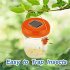 2pcs Outdoor Reusable Solar Powered Hanging Wasp Trap Catcher for Hunting Wasps Bees Hornets Insects Orange