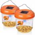 2pcs Outdoor Reusable Solar Powered Hanging Wasp Trap Catcher for Hunting Wasps Bees Hornets Insects Orange