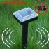 2pcs Outdoor Solar Powered Mole Repeller Powerful Ultrasonic Gopher Snake Mouse Pest Repellent Device for Yard Lawn Farm Garden Black 8   9 5   35cm