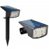 2pcs Outdoor Solar Spotlight Waterproof Super Bright Garden Light for Walkway Courtyard Garden Driveway 50LED