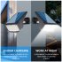 2pcs Outdoor Solar Spotlight Waterproof Super Bright Garden Light for Walkway Courtyard Garden Driveway 53LED