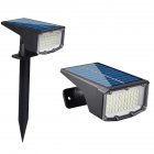 2pcs Outdoor Solar Spotlight Waterproof Super Bright Garden Light for Walkway Courtyard Garden Driveway 53LED