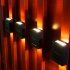 2pcs Outdoor Solar Wall Lights 2 Colors IP65 Waterproof Energy Saving Automatic Sensor Modern Style Solar Fence Lights White light