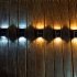 2pcs Outdoor Solar Wall Lights 2 Colors IP65 Waterproof Energy Saving Automatic Sensor Modern Style Solar Fence Lights White light