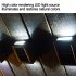 2pcs Outdoor Solar Wall Lights 2 Colors IP65 Waterproof Energy Saving Automatic Sensor Modern Style Solar Fence Lights White light