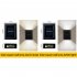 2pcs Outdoor Solar Wall Lights 2 Colors IP65 Waterproof Energy Saving Automatic Sensor Modern Style Solar Fence Lights White light