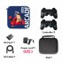 2pcs Pawky Pad Game Hard Drive for Saturn Ps2 n64 4k Gaming Wireless Handle Black EU Plug